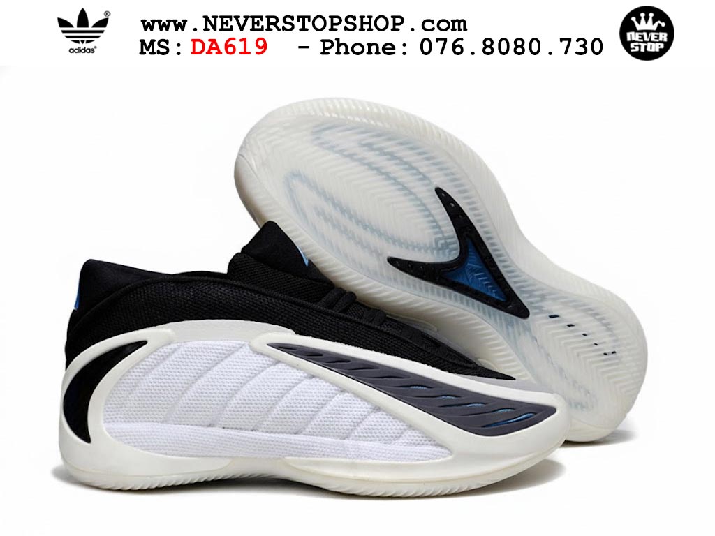 Giày bóng rổ outdoor Adidas AE 2 Trắng Đen thể thao thoáng khí đế bám rít sân traction tốt NeverStopShop.com