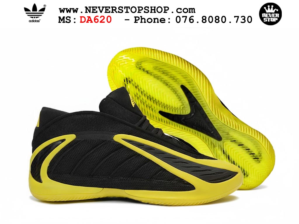 Giày bóng rổ outdoor Adidas AE 2 Đen Vàng thể thao thoáng khí đế bám rít sân traction tốt NeverStopShop.com
