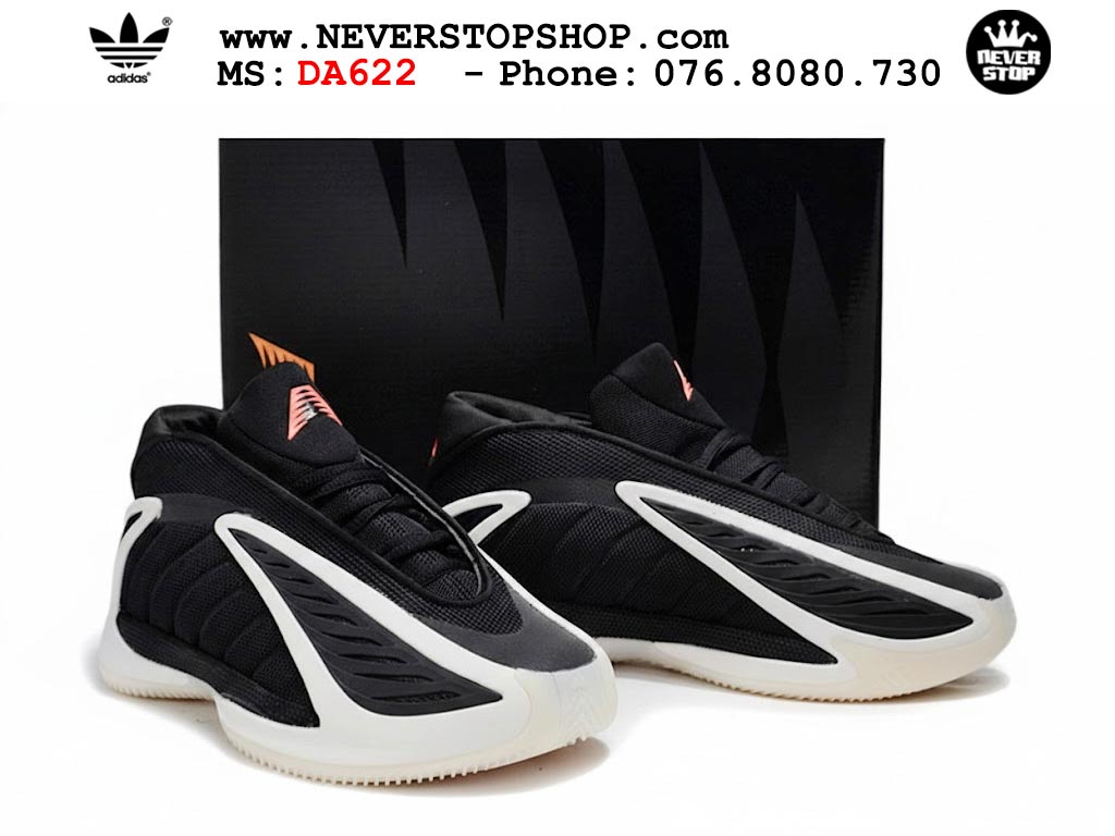 Giày bóng rổ outdoor Adidas AE 2 Đen Trắng thể thao thoáng khí đế bám rít sân traction tốt NeverStopShop.com