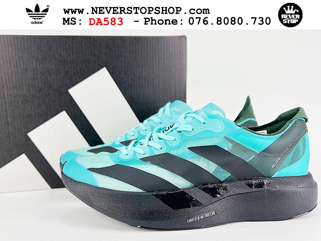 Giày tập gym Adidas Adizero Adios Pro 4 Đen Xanh Ngọc nam nữ mẫu mới nhất hàng đẹp chất lượng cao giá tốt tại NeverStop Sneaker Shop Giày chạy bộ nam nữ Adidas Adizero Adios Pro 4 Đen Xanh Ngọc chuyên chơi thể thao tập gym đi bộ hằng ngày hàng best quality like auth NeverStopShop HCM