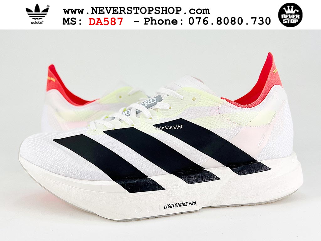 Giày tập gym Adidas Adizero Adios Pro 4 Trắng Đỏ nam nữ mẫu mới nhất hàng đẹp chất lượng cao giá tốt tại NeverStop Sneaker Shop Giày chạy bộ nam nữ Adidas Adizero Adios Pro 4 Trắng Đỏ chuyên chơi thể thao tập gym đi bộ hằng ngày hàng best quality like auth NeverStopShop HCM