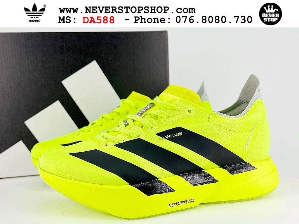 Giày tập gym Adidas Adizero Adios Pro 4 Vàng Đen nam nữ mẫu mới nhất hàng đẹp chất lượng cao giá tốt tại NeverStop Sneaker Shop Giày chạy bộ nam nữ Adidas Adizero Adios Pro 4 Vàng Đen chuyên chơi thể thao tập gym đi bộ hằng ngày hàng best quality like auth NeverStopShop HCM