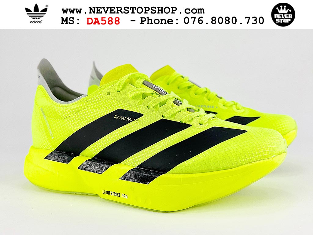 Giày tập gym Adidas Adizero Adios Pro 4 Vàng Đen nam nữ mẫu mới nhất hàng đẹp chất lượng cao giá tốt tại NeverStop Sneaker Shop Giày chạy bộ nam nữ Adidas Adizero Adios Pro 4 Vàng Đen chuyên chơi thể thao tập gym đi bộ hằng ngày hàng best quality like auth NeverStopShop HCM