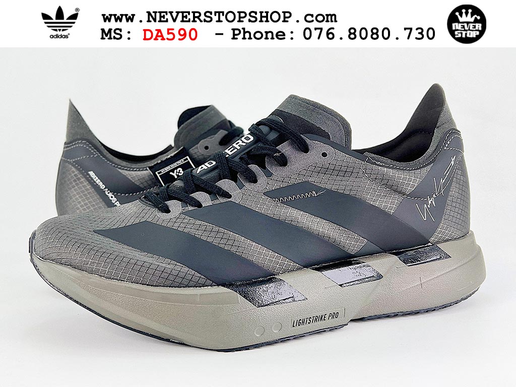 Giày tập gym Adidas Adizero Adios Pro 4 Xám Đen nam nữ mẫu mới nhất hàng đẹp chất lượng cao giá tốt tại NeverStop Sneaker Shop Giày chạy bộ nam nữ Adidas Adizero Adios Pro 4 Xám Đen chuyên chơi thể thao tập gym đi bộ hằng ngày hàng best quality like auth NeverStopShop HCM