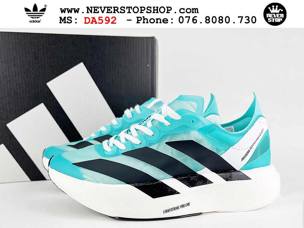 Giày tập gym Adidas Adizero Adios Pro 4 Xanh Ngọc Đen nam nữ mẫu mới nhất hàng đẹp chất lượng cao giá tốt tại NeverStop Sneaker Shop Giày chạy bộ nam nữ Adidas Adizero Adios Pro 4 Xanh Ngọc Đen chuyên chơi thể thao tập gym đi bộ hằng ngày hàng best quality like auth NeverStopShop HCM