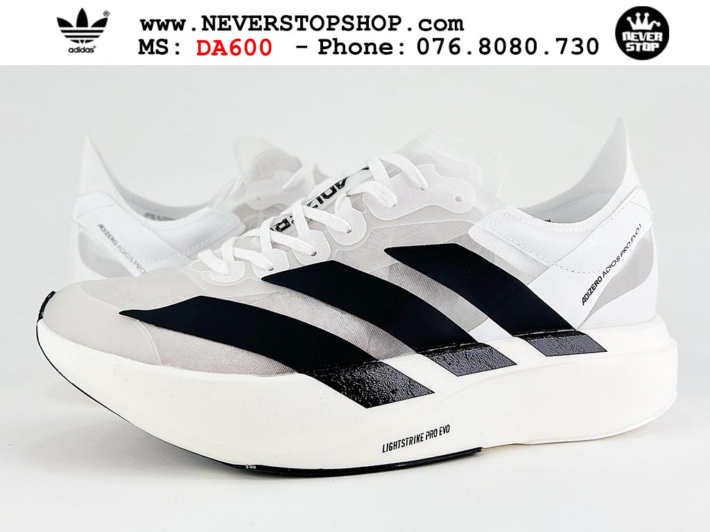 Giày tập gym Adidas Adizero Adios Pro 4 Trắng Đen nam nữ mẫu mới nhất hàng đẹp chất lượng cao giá tốt tại NeverStop Sneaker Shop Giày chạy bộ nam nữ Adidas Adizero Adios Pro 4 Trắng Đen chuyên chơi thể thao tập gym đi bộ hằng ngày hàng best quality like auth NeverStopShop HCM
