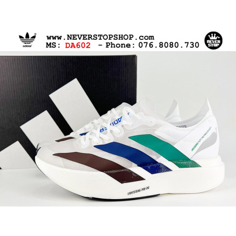 Adidas Adizero Adios Pro 4 White Green Blue Brown