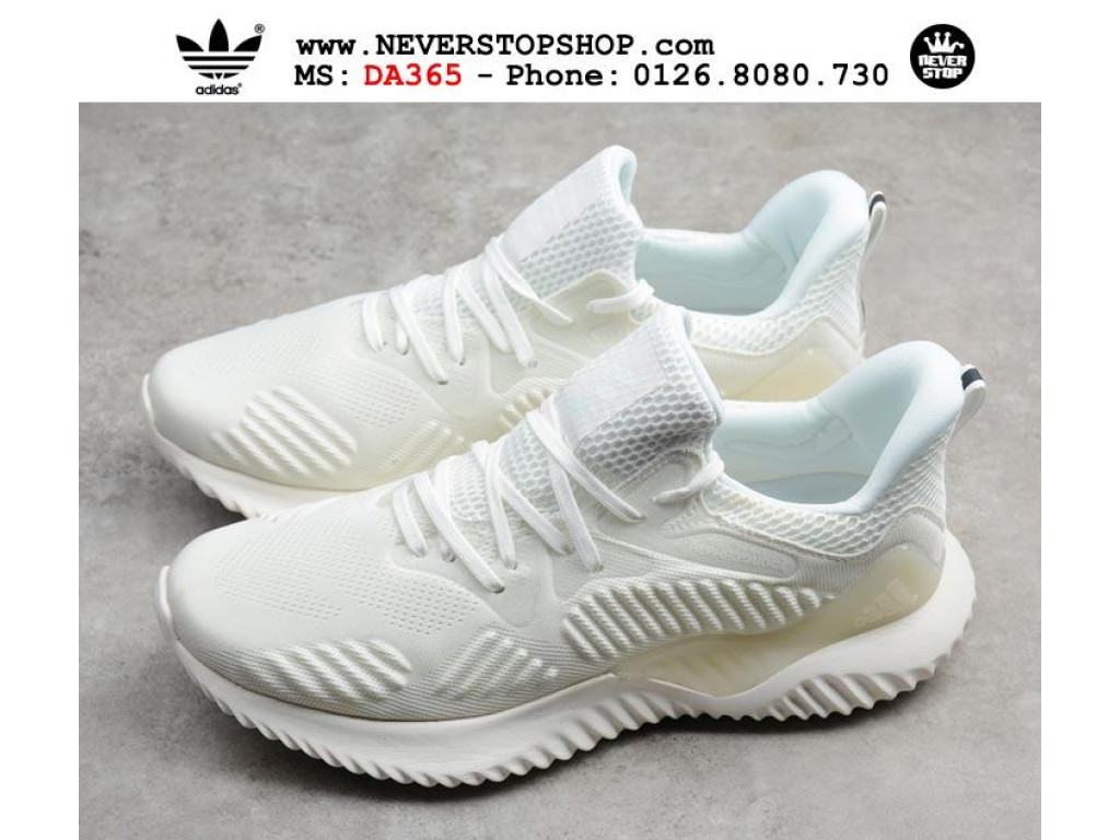 Giày Adidas Alphabounce Beyond All White nam nữ hàng chuẩn sfake replica 1:1 real chính hãng giá rẻ tốt nhất tại NeverStopShop.com HCM
