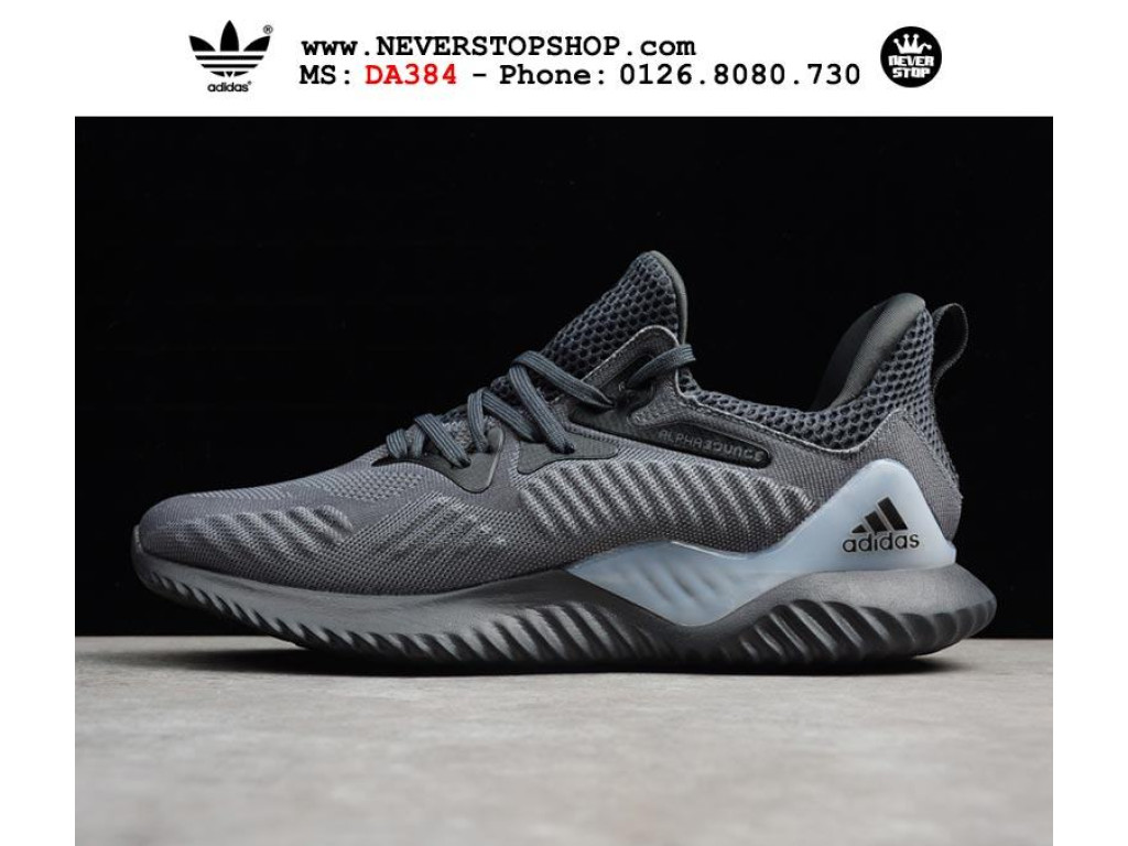 Giày Adidas Alphabounce Beyond Grey White nam nữ hàng chuẩn sfake replica 1:1 real chính hãng giá rẻ tốt nhất tại NeverStopShop.com HCM
