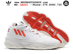 Giày bóng rổ nam nữ Adidas Dame 8 Trắng Đỏ thể thao thoáng khí bản rep 1:1 chuẩn real chính hãng giá rẻ tốt nhất tại NeverStopShop.com