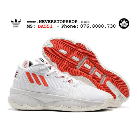 Adidas Dame 8 White Red