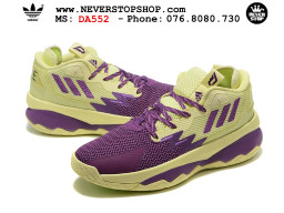 Giày bóng rổ nam nữ Adidas Dame 8 Vàng Tím thể thao thoáng khí bản rep 1:1 chuẩn real chính hãng giá rẻ tốt nhất tại NeverStopShop.com