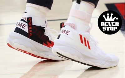 Giày bóng rổ cổ cao ADIDAS DAME 8 on feet hàng chuẩn replica 1:1 giá tốt nhất HCM | NeverStopShop.com