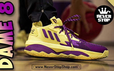 Giày bóng rổ cổ cao ADIDAS DAME 8 on feet hàng chuẩn replica 1:1 giá tốt nhất HCM | NeverStopShop.com