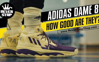 Giày bóng rổ cổ cao ADIDAS DAME 8 on feet hàng chuẩn replica 1:1 giá tốt nhất HCM | NeverStopShop.com