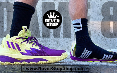 Giày bóng rổ cổ cao ADIDAS DAME 8 on feet hàng chuẩn replica 1:1 giá tốt nhất HCM | NeverStopShop.com