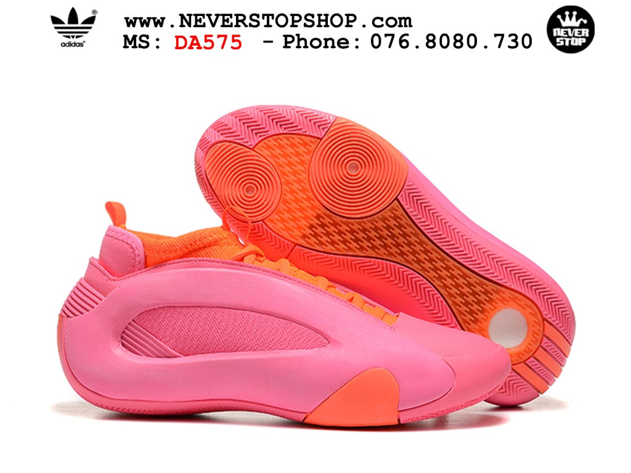 Giày bóng rổ ADIDAS HARDEN VOL 8 FLAMINGO PINK cổ cao