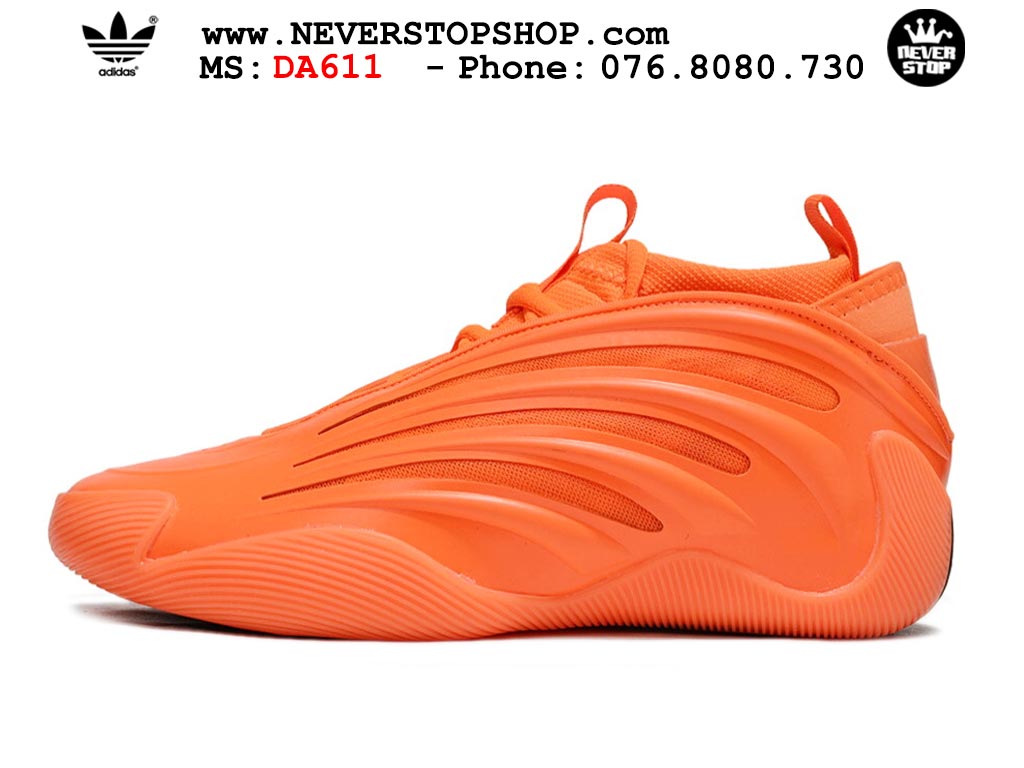 Giày bóng rổ cổ cao Adidas Harden Vol 9 Cam thể thao đế chống mòn cao bản rep 1:1 chuẩn real chính hãng giá tốt nhất tại NeverStopShop.com