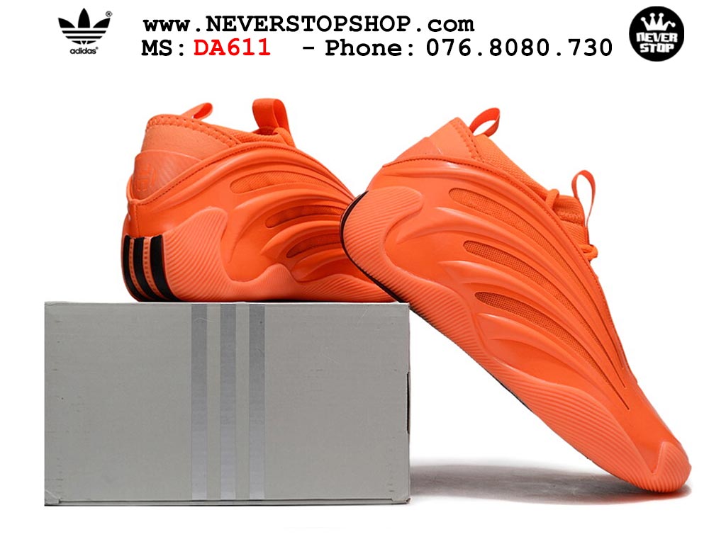 Giày bóng rổ cổ cao Adidas Harden Vol 9 Cam thể thao đế chống mòn cao bản rep 1:1 chuẩn real chính hãng giá tốt nhất tại NeverStopShop.com