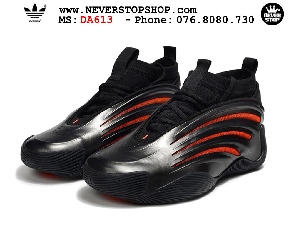 Giày bóng rổ cổ cao Adidas Harden Vol 9 Đen Đỏ thể thao đế chống mòn cao bản rep 1:1 chuẩn real chính hãng giá tốt nhất tại NeverStopShop.com