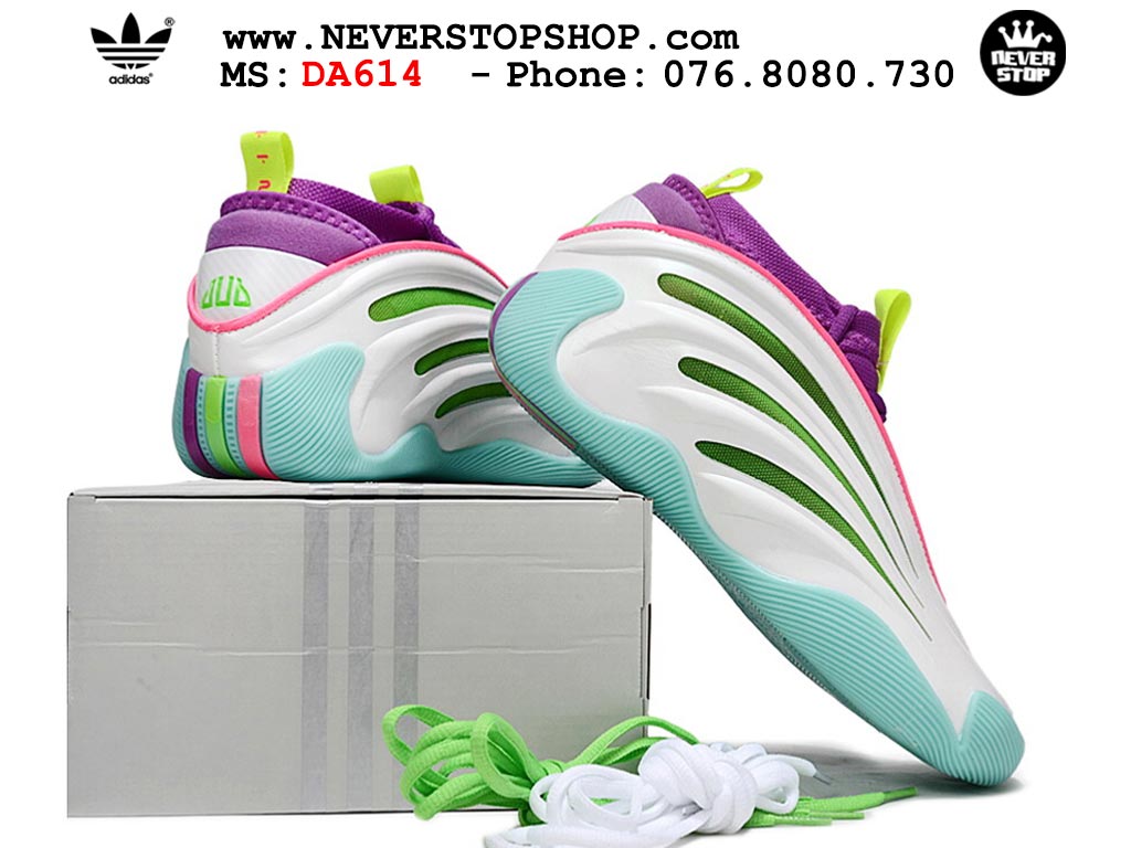 Giày bóng rổ cổ cao Adidas Harden Vol 9 Trắng Xanh Lá thể thao đế chống mòn cao bản rep 1:1 chuẩn real chính hãng giá tốt nhất tại NeverStopShop.com