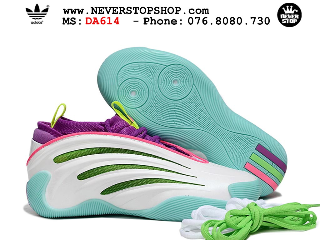 Giày bóng rổ cổ cao Adidas Harden Vol 9 Trắng Xanh Lá thể thao đế chống mòn cao bản rep 1:1 chuẩn real chính hãng giá tốt nhất tại NeverStopShop.com