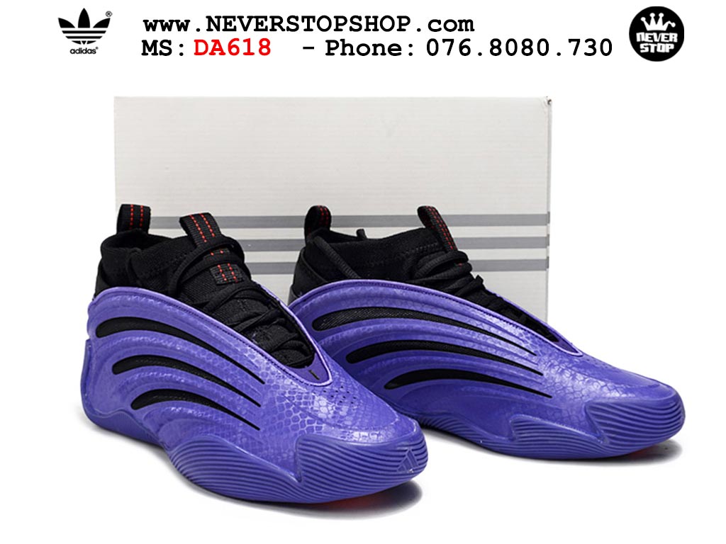 Giày bóng rổ cổ cao Adidas Harden Vol 9 Tím Đen thể thao đế chống mòn cao bản rep 1:1 chuẩn real chính hãng giá tốt nhất tại NeverStopShop.com