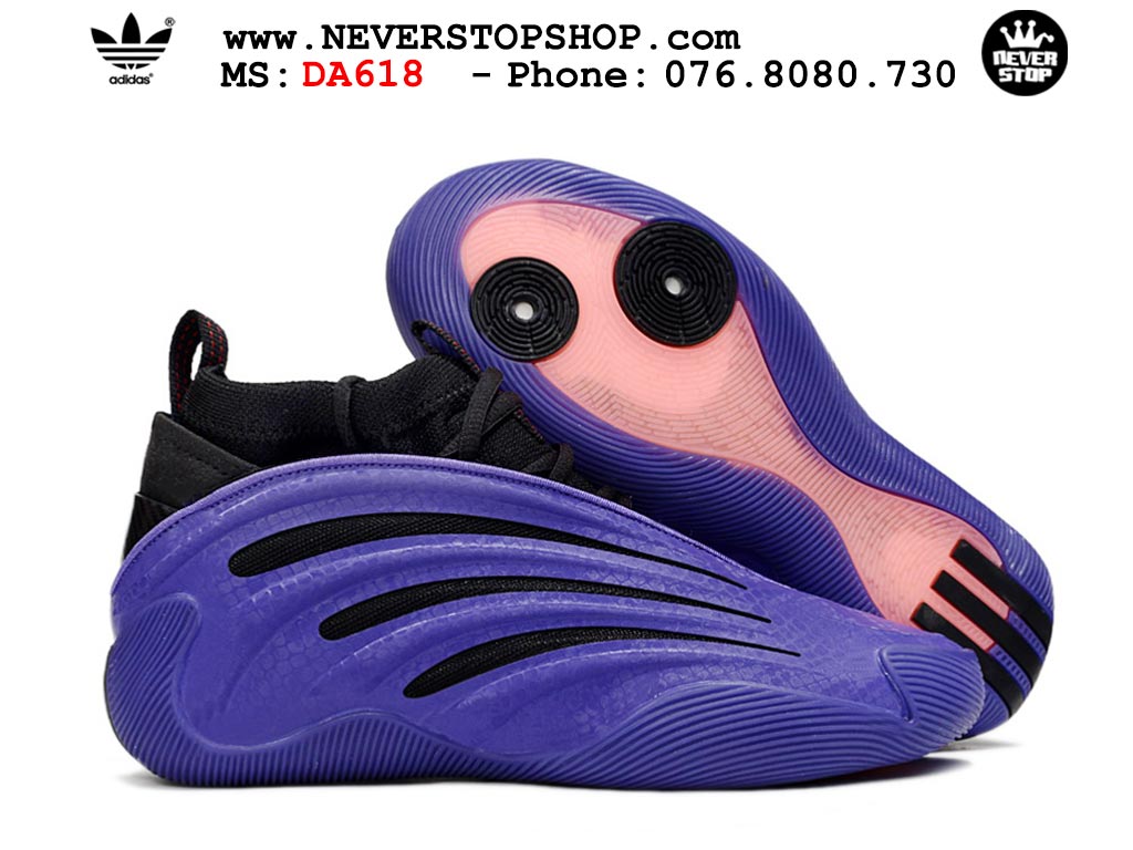 Giày bóng rổ cổ cao Adidas Harden Vol 9 Tím Đen thể thao đế chống mòn cao bản rep 1:1 chuẩn real chính hãng giá tốt nhất tại NeverStopShop.com