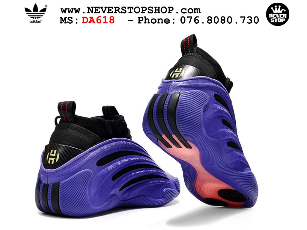 Giày bóng rổ cổ cao Adidas Harden Vol 9 Tím Đen thể thao đế chống mòn cao bản rep 1:1 chuẩn real chính hãng giá tốt nhất tại NeverStopShop.com