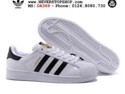Giày Adidas Superstar Black White Gold nam nữ hàng chuẩn sfake replica 1:1 real chính hãng giá rẻ tốt nhất tại NeverStopShop.com HCM