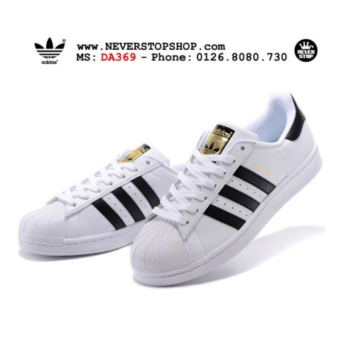 Adidas Superstar Black White Gold