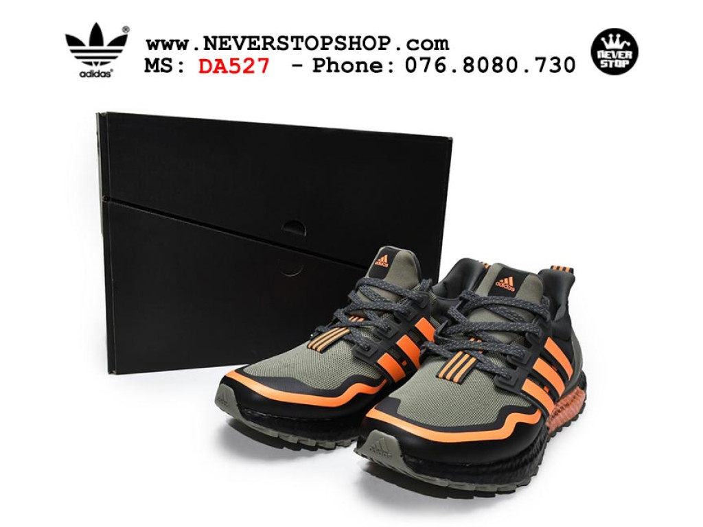 Giày chạy bộ Adidas Ultra Boost 4.0 Đen Xanh Cam Full nam nữ hàng chuẩn sfake replica 1:1 real chính hãng giá rẻ tốt nhất tại NeverStopShop.com HCM 