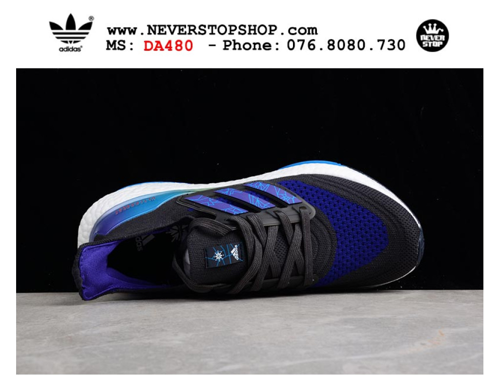Giày chạy bộ Adidas Ultra Boost 7.0 Đen Xanh nam nữ nhẹ êm thoáng khí sfake replica 1:1 real chính hãng giá rẻ tốt nhất tại NeverStopShop.com HCM