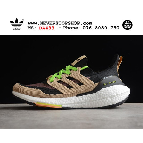 Adidas Ultra Boost 7.0 Black Brown Neon