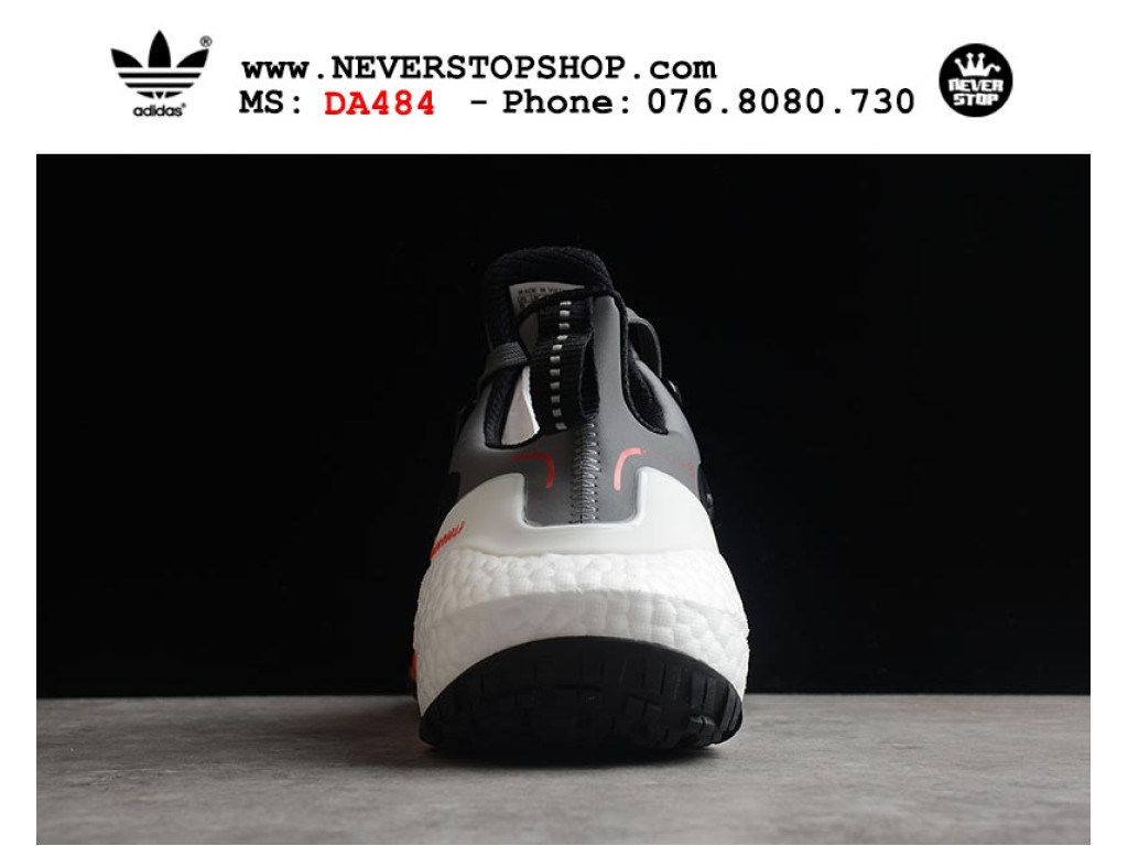 Giày chạy bộ Adidas Ultra Boost 7.0 Đen Xám Cam nam nữ nhẹ êm thoáng khí sfake replica 1:1 real chính hãng giá rẻ tốt nhất tại NeverStopShop.com HCM