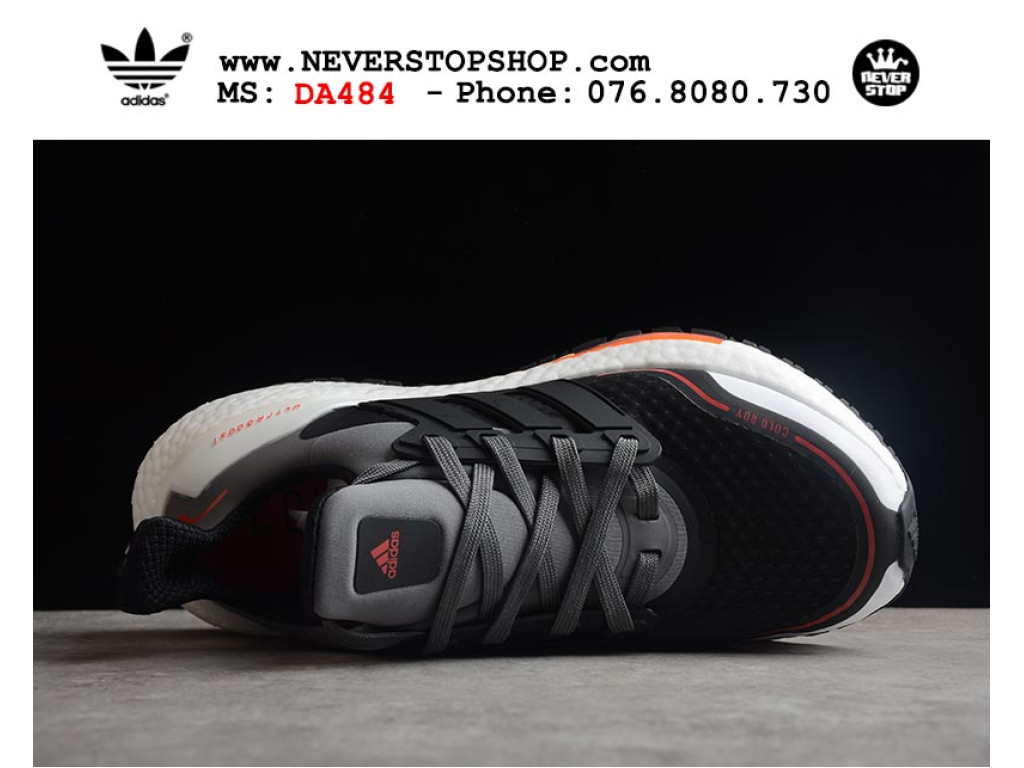 Giày chạy bộ Adidas Ultra Boost 7.0 Đen Xám Cam nam nữ nhẹ êm thoáng khí sfake replica 1:1 real chính hãng giá rẻ tốt nhất tại NeverStopShop.com HCM