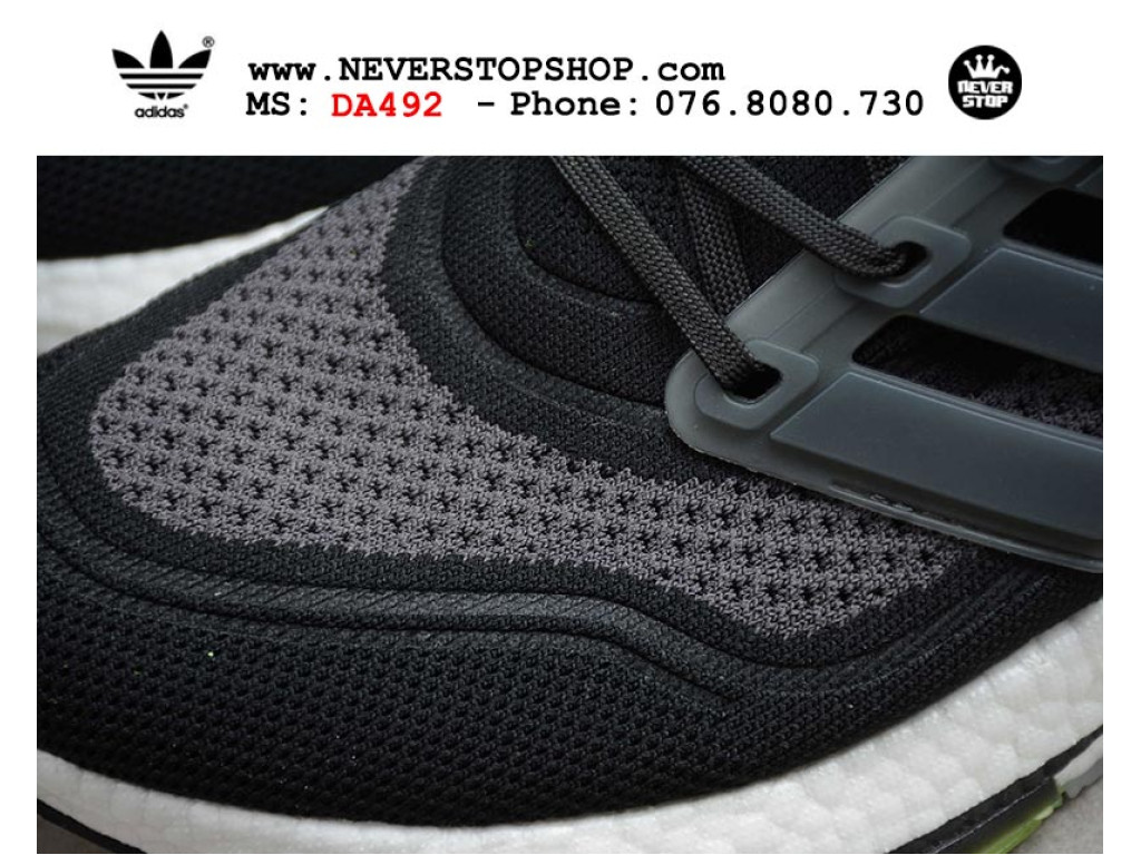 Giày chạy bộ Adidas Ultra Boost 7.0 Đen Trắng Xám nam nữ nhẹ êm thoáng khí sfake replica 1:1 real chính hãng giá rẻ tốt nhất tại NeverStopShop.com HCM