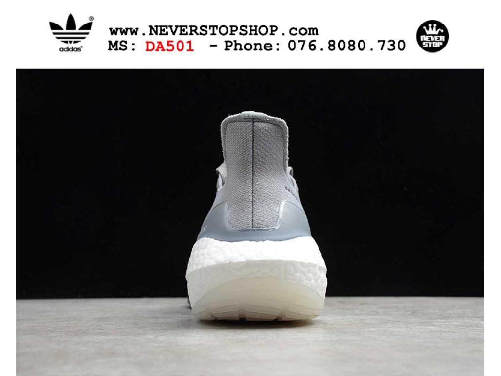 Giày chạy bộ Adidas Ultra Boost 7.0 Xám Trắng nam nữ nhẹ êm thoáng khí sfake replica 1:1 real chính hãng giá rẻ tốt nhất tại NeverStopShop.com HCM