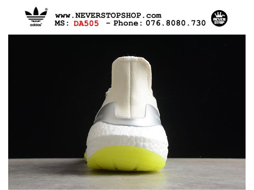Giày chạy bộ Adidas Ultra Boost 7.0 Xanh Trắng Bạc nam nữ nhẹ êm thoáng khí sfake replica 1:1 real chính hãng giá rẻ tốt nhất tại NeverStopShop.com HCM
