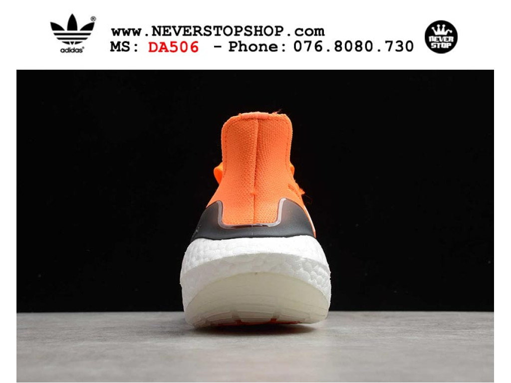 Giày chạy bộ Adidas Ultra Boost 7.0 Cam Đen nam nữ nhẹ êm thoáng khí sfake replica 1:1 real chính hãng giá rẻ tốt nhất tại NeverStopShop.com HCM