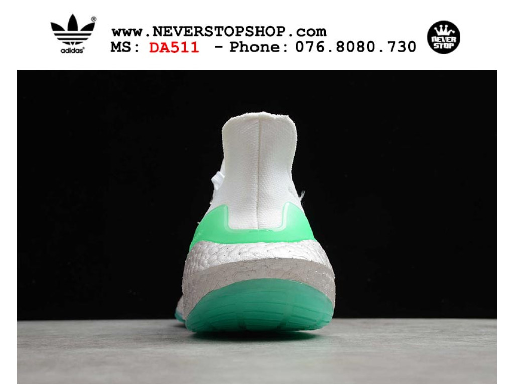 Giày chạy bộ Adidas Ultra Boost 7.0 Trắng Xanh nam nữ nhẹ êm thoáng khí sfake replica 1:1 real chính hãng giá rẻ tốt nhất tại NeverStopShop.com HCM