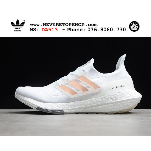 Adidas Ultra Boost 7.0 White Orange Stripes