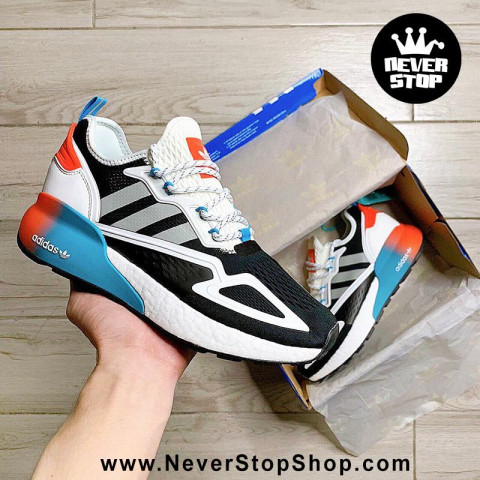 Adidas ZX 2K Boost Black Blue Orange