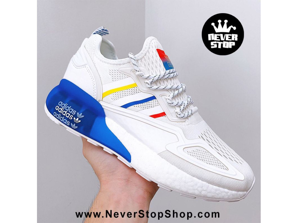 GIày ADIDAS ZX 2K BOOST WHITE BLUE hàng đẹp chất lượng GIày ADIDAS ZX 2K BOOST WHITE BLUE hàng đẹp chất lượng