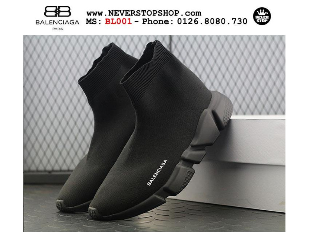 Giày Balenciaga Speed Trainer All Black nam nữ hàng chuẩn sfake replica 1:1 real chính hãng giá rẻ tốt nhất tại NeverStopShop.com HCM