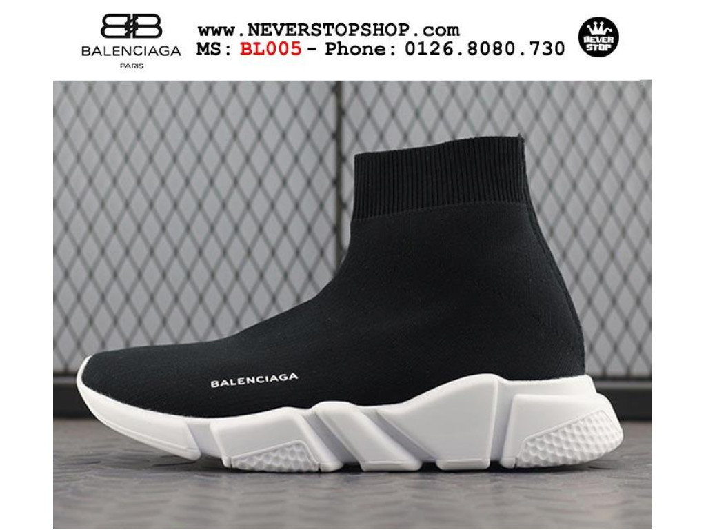 Giày Balenciaga Speed Trainer Black White nam nữ hàng chuẩn sfake replica 1:1 real chính hãng giá rẻ tốt nhất tại NeverStopShop.com HCM