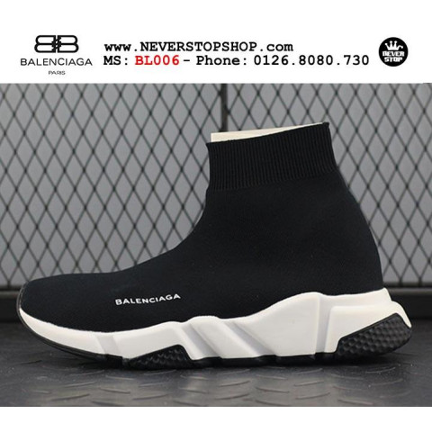 Balenciaga Speed Trainer Black White 2