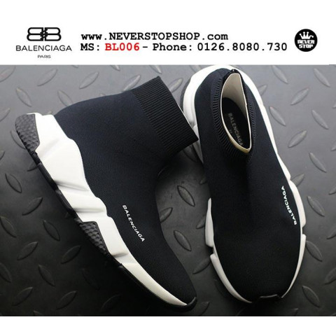 Balenciaga Speed Trainer Black White 2