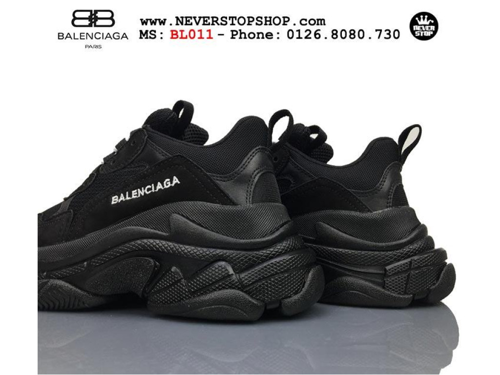 Giày Balenciaga Triple S All Black nam nữ hàng chuẩn sfake replica 1:1 real chính hãng giá rẻ tốt nhất tại NeverStopShop.com HCM