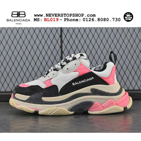 Balenciaga Triple S White Black Pink